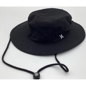 Men's Hurley Beach Ventilated Boonie Hat Size S/M BLACK NWT